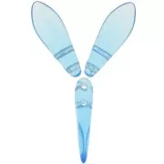Dagues en verre 5x16 mm - Aquamarine x50