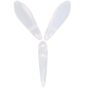 Dagues en verre 5x16 mm - Milky White x50|raw }}