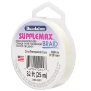 Fil nylon invisible - illusion cord Supplemax Braid 0.50 mm - Transparent x25m