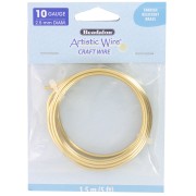 Fil de laiton Artistic Wire 2.5 mm - Anti-ternissement x1.5m|raw }}