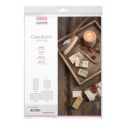 Set de 5 moules pour fabrication de savon - Rectangle - Transparent x1|raw }}