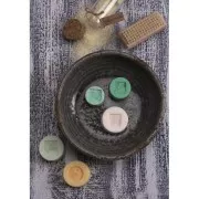 Set de 5 moules pour fabrication de savon - Rond - Transparent x1