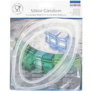 Moule silicone pour réaliser une anse de sac ovale en résine 20x12 cm