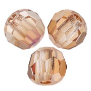Perles rondes facettées Preciosa - Round Bead 3 mm - Crystal Celsian x20