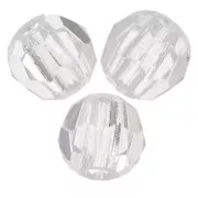 Perles rondes facettées Preciosa - Round Bead 3 mm - Crystal Argent Flare x20