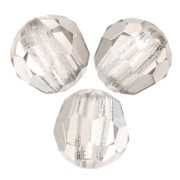 Perles rondes facettées Preciosa - Round Bead 3 mm - Crystal Velvet x20