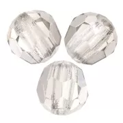 Perles rondes facettées Preciosa - Round Bead 3 mm - Crystal Velvet x20