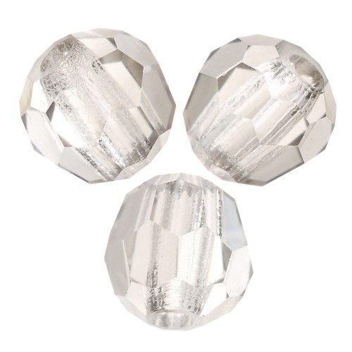 Perles rondes facettées Preciosa - Round Bead 3 mm - Crystal Velvet x20