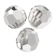 Perles rondes facettées Preciosa - Round Bead 3 mm - Crystal Labrador Half x20