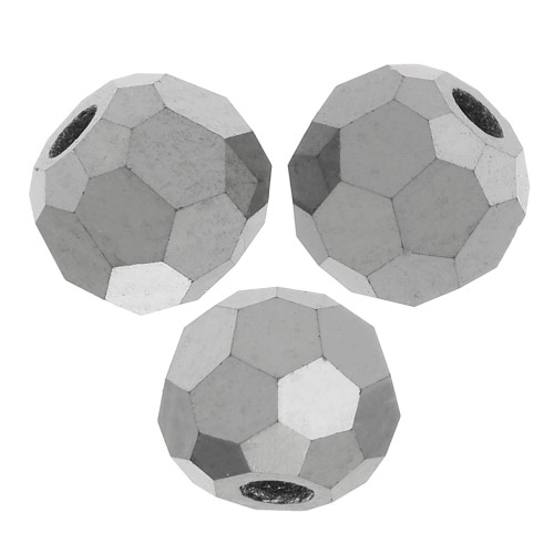 Perles rondes facettées Preciosa - Round Bead 3 mm - Jet Hematite Full x20