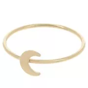Bague lune - Taille 51 - Gold filled (or laminé) x1