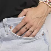 Bague éclair - Taille 54 - Gold filled (or laminé) x1