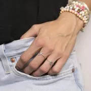 Bague lune - Taille 49 - Argent 925 x1