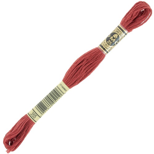 Fil à broder DMC Mouliné Spécial 117 MC - Brun rouge (355) x8m