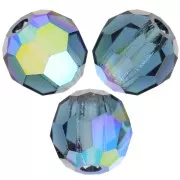 Perles rondes facettées Preciosa - Round Bead 4 mm - Montana AB x20