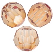 Perles rondes facettées Preciosa - Round Bead 4 mm - Crystal Celsian x20