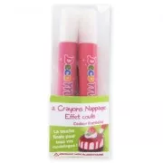 Crayons nappage effet glaçage Framboise x2