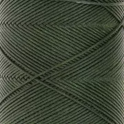 Fil plat en polyester ciré Slam Cord pour micro macramé 0.6 mm - Kaki x100m