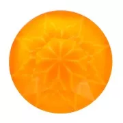 Cabochon rond Aurora A1088 6 mm - Crystal Electric Orange x1