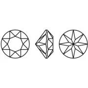 Cabochon rond Aurora A1088 6 mm - Crystal Electric Green x1