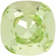 Cabochon carré Aurora A4470 12 mm - Chrysolite x1