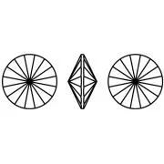 Cabochon Aurora A1122 Rivoli 14 mm - Crystal Golden Shadow x1