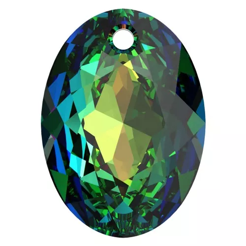Pendentif PureCrystal 6438 Elliptic Cut Pendant 9 mm - Crystal Vitrail Medium x1