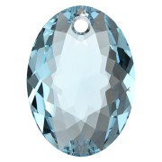 Pendentif PureCrystal 6438 Elliptic Cut Pendant 9 mm - Aquamarine x1