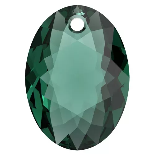 Pendentif PureCrystal 6438 Elliptic Cut Pendant 9 mm - Emeraude x1