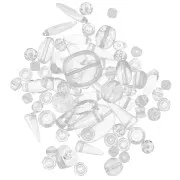 Assortiment de perles de bohème - Crystal x50g