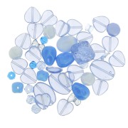 Assortiment de perles de bohème - Light Blue 1 x50g|raw }}