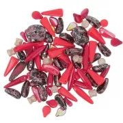 Assortiment de perles de bohème - Red x20g