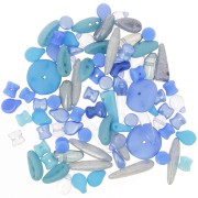 Assortiment de perles de bohème - Blue x20g|raw }}