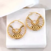 Perles cône en verre facetté - 8x4 mm - Opaque Rouge x25