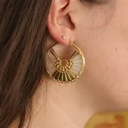 Perles cône en verre facetté - 8x4 mm - Sapphire x25