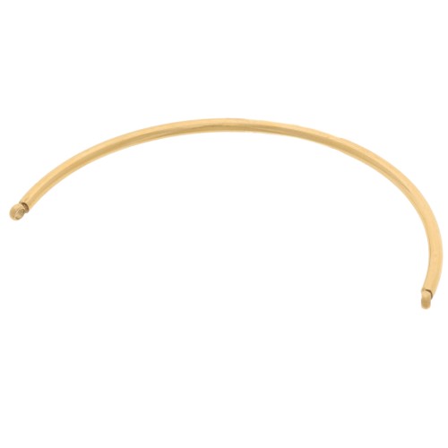 Intercalaire demi-jonc pour bracelet 60x2 mm - Acier inoxydable 316L Doré x1