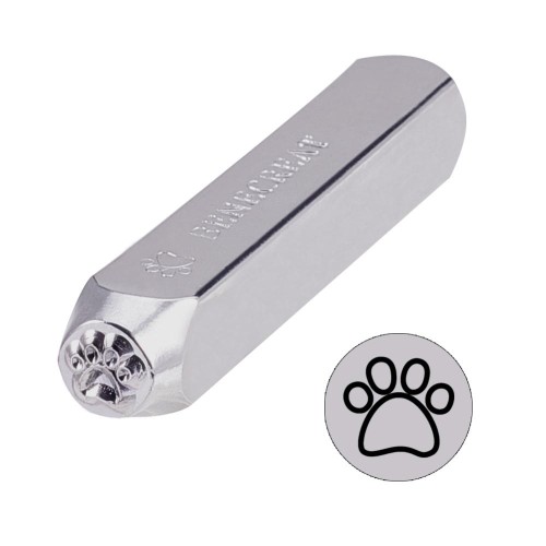 Poinçon à frapper 6 mm - Patte de chien x1