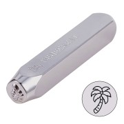 Poinçon à frapper 6 mm - Palmier x1