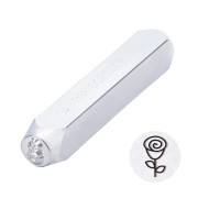 Poinçon à frapper 6 mm - Fleur x1
