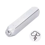 Poinçon à frapper 6 mm - Nuage orageux x1