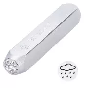 Poinçon à frapper 6 mm - Nuage pluvieux x1