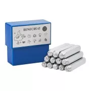 Set de poinçons à frapper 6 mm - Motif nature x12