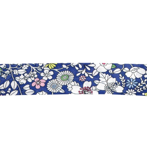 Biais en tissu Liberty - June's Meadow - Blue x1m