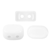 Perles en verre Lipsi® par Puca® 4x6 mm - Opaque White x10g