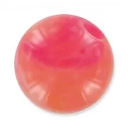 Perle acrylique imitation pierre 9 mm Rose Orangé x1