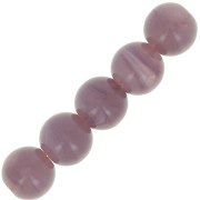 Perles acryliques imitation pierre 6 mm Violet Opal x10