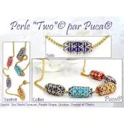 Perles en verre Lipsi® par Puca® 4x6 mm - Light Copper Mat x10g