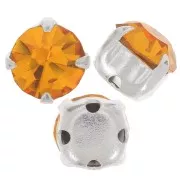 Chatons montés 4 mm Topaz x10