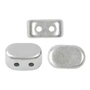 Perles en verre Lipsi® par Puca® 4x6 mm - Silver Mat x10g