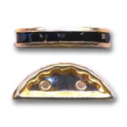 Rondelle Demi-Lune 20x9 mm dorée Jet x1|raw }}